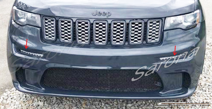 Custom Jeep Grand Cherokee  SUV/SAV/Crossover Front Bumper (2014 - 2021) - $890.00 (Part #JP-023-FB)